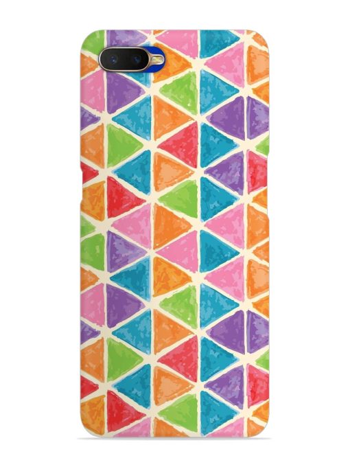 Seamless Colorful Isometric Snap Case for Oppo K1