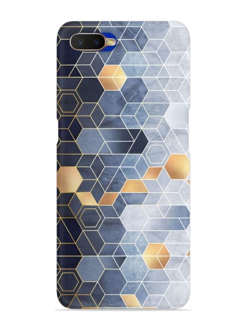 Geometric Abstraction Hexagons Snap Case for Oppo K1 Zapvi