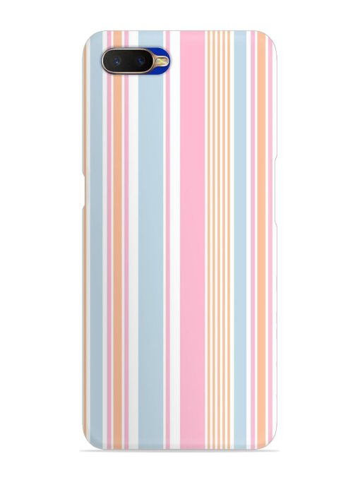 Stripe Seamless Pattern Snap Case for Oppo K1 Zapvi