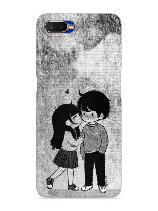 Couple Love Highlights Snap Case for Oppo K1 Zapvi