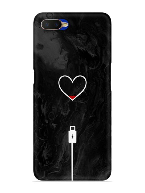 Heart Charging Vector Snap Case for Oppo K1 Zapvi