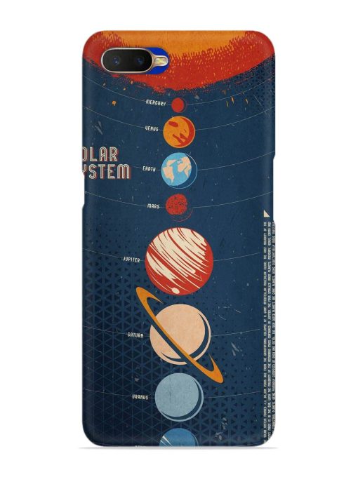 Solar System Vector Snap Case for Oppo K1 Zapvi