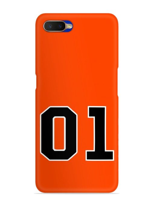 01 Number Snap Case for Oppo K1 Zapvi