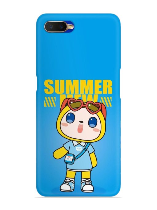 Summer Mew Cartoon Snap Case for Oppo K1 Zapvi