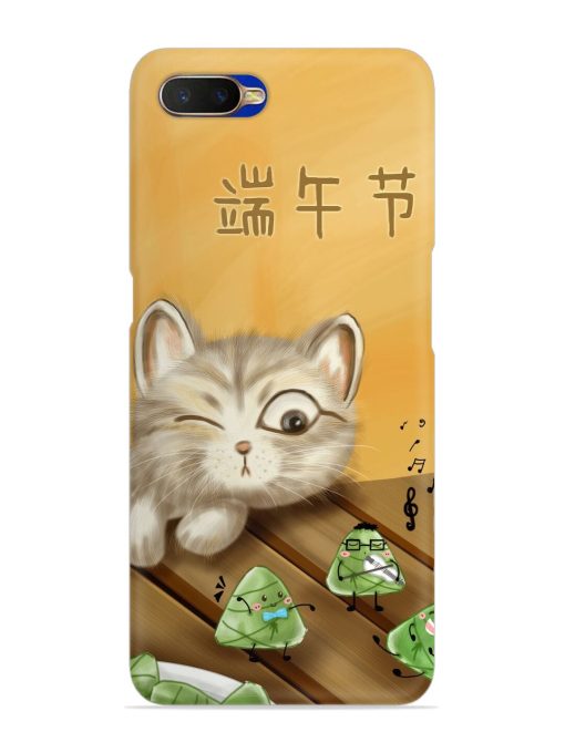 Cat Scorpion Dancing Snap Case for Oppo K1 Zapvi