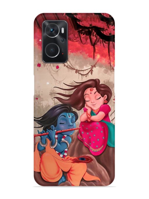 Radhe Krishna Water Art Snap Case for Oppo K10 (4G) Zapvi