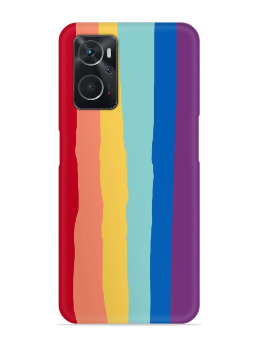 Rainbow Genuine Liquid Snap Case for Oppo K10 (4G) Zapvi