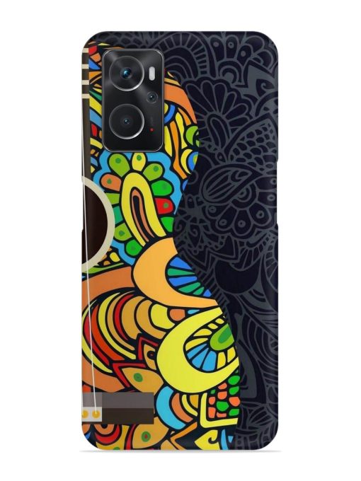 Guitar Vector Art Snap Case for Oppo K10 (4G) Zapvi