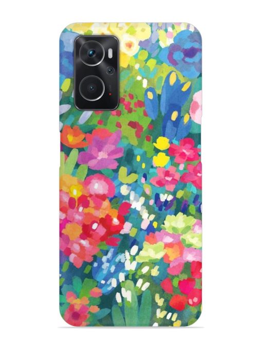 Watercolor Flower Art Snap Case for Oppo K10 (4G) Zapvi