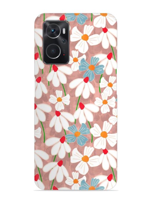 Abstract Petal Flowers Snap Case for Oppo K10 (4G) Zapvi