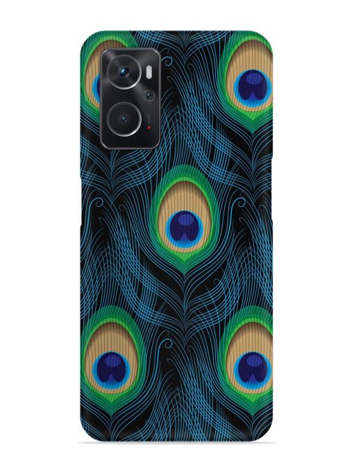 Seamless Pattern Peacock Snap Case for Oppo K10 (4G) Zapvi