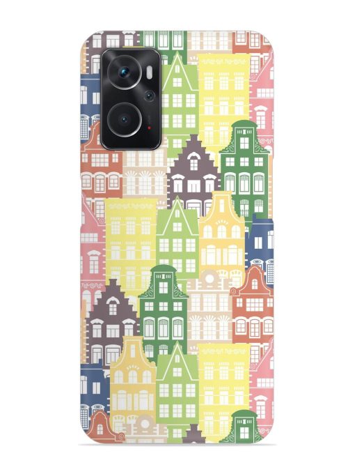 Seamless Shapes Pattern Snap Case for Oppo K10 (4G) Zapvi