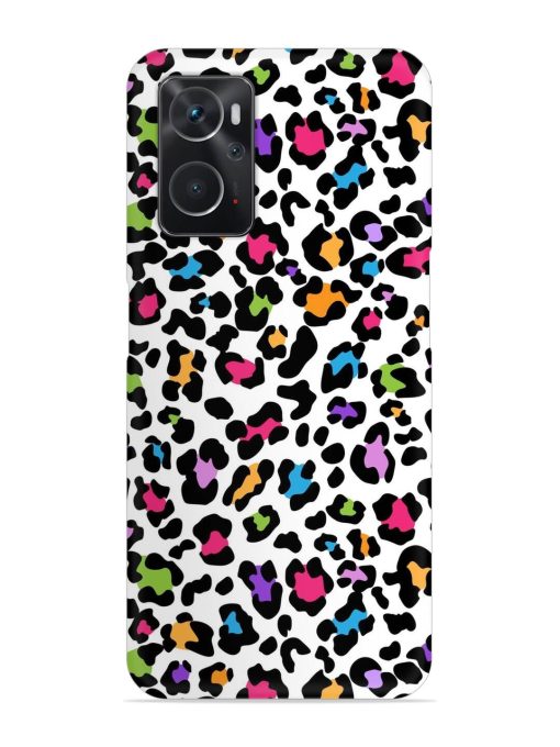 Seamless Leopard Pattern Snap Case for Oppo K10 (4G)