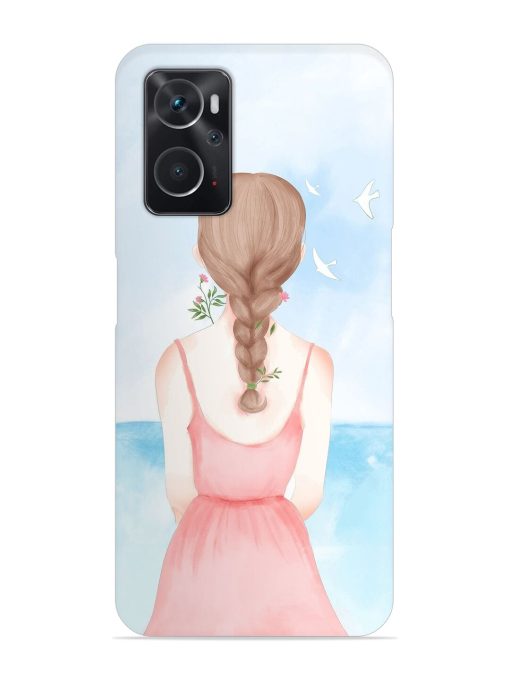 Watercolor Girl Vector Snap Case for Oppo K10 (4G)