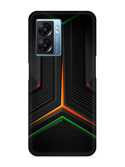 Orange Triangle Light Snap Case for Oppo K10 (5G) Zapvi