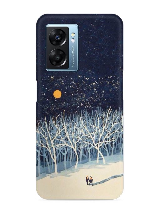 Full Moon Snowshoe Tour Snap Case for Oppo K10 (5G) Zapvi