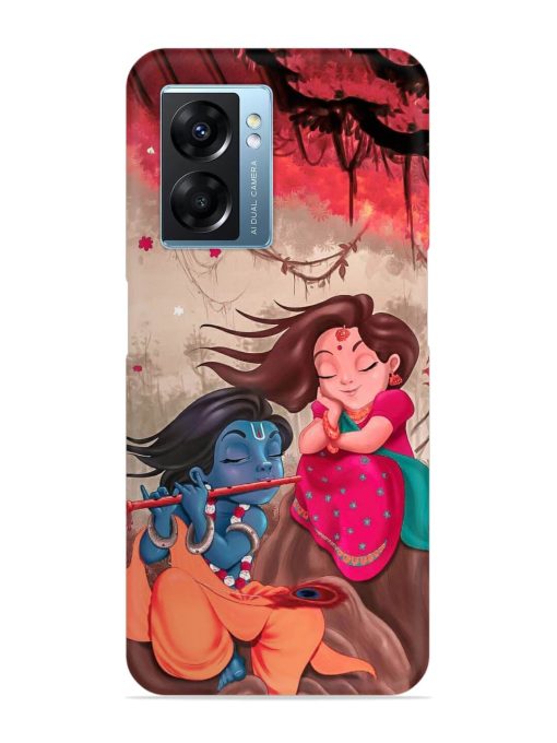 Radhe Krishna Water Art Snap Case for Oppo K10 (5G) Zapvi