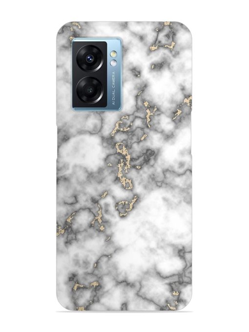 Gray And Gold Marble Snap Case for Oppo K10 (5G) Zapvi