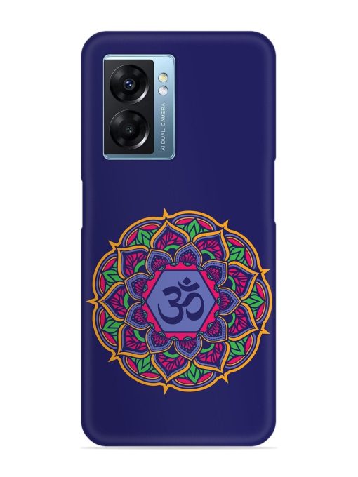 Om Mandala Art Blue Snap Case for Oppo K10 (5G)