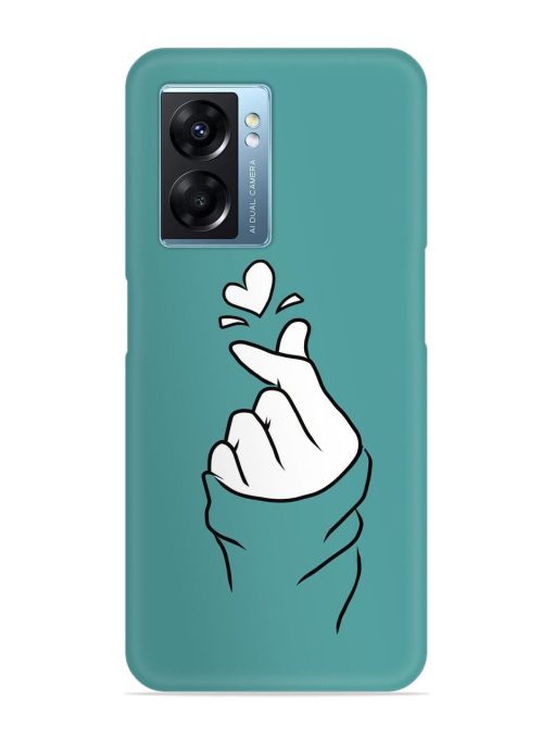 Korean Heart Sign Art Snap Case for Oppo K10 (5G) Zapvi