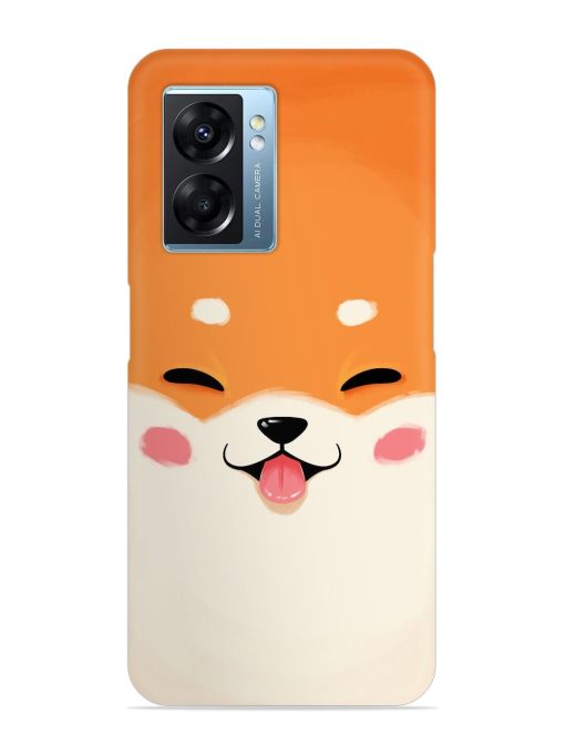 Cute Dog Face Vector Snap Case for Oppo K10 (5G)