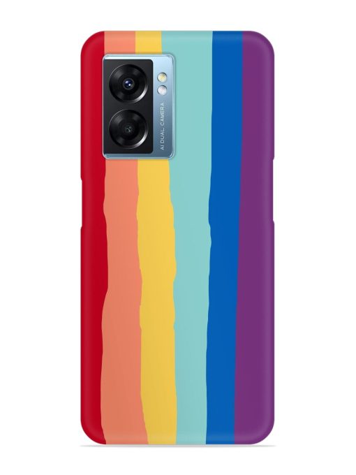 Rainbow Genuine Liquid Snap Case for Oppo K10 (5G) Zapvi