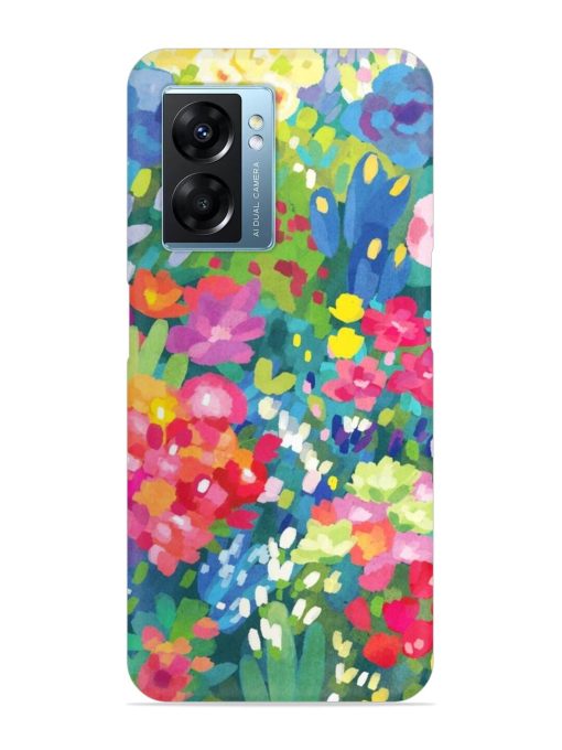 Watercolor Flower Art Snap Case for Oppo K10 (5G) Zapvi