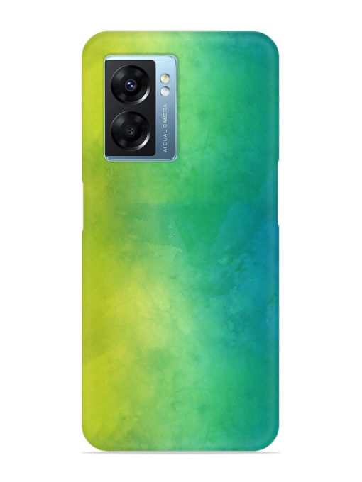 Yellow Green Gradient Snap Case for Oppo K10 (5G) Zapvi