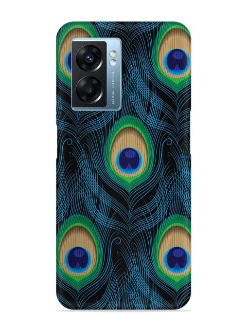 Seamless Pattern Peacock Snap Case for Oppo K10 (5G) Zapvi