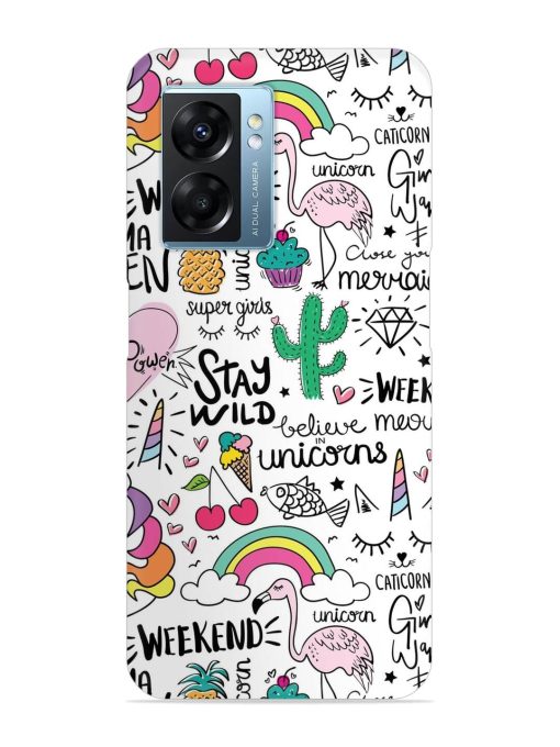 Unicorn Ice Cream Snap Case for Oppo K10 (5G) Zapvi