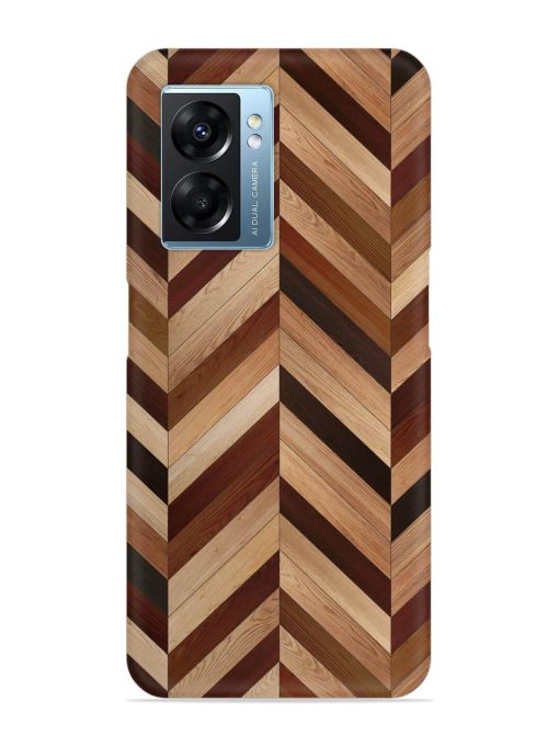 Seamless Wood Parquet Snap Case for Oppo K10 (5G)