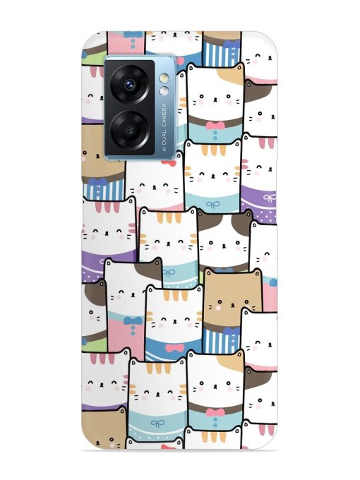 Cute Adorable Cat Snap Case for Oppo K10 (5G)