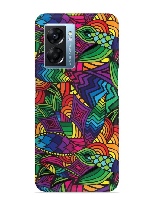 Abstract Multicolor Seamless Snap Case for Oppo K10 (5G) Zapvi