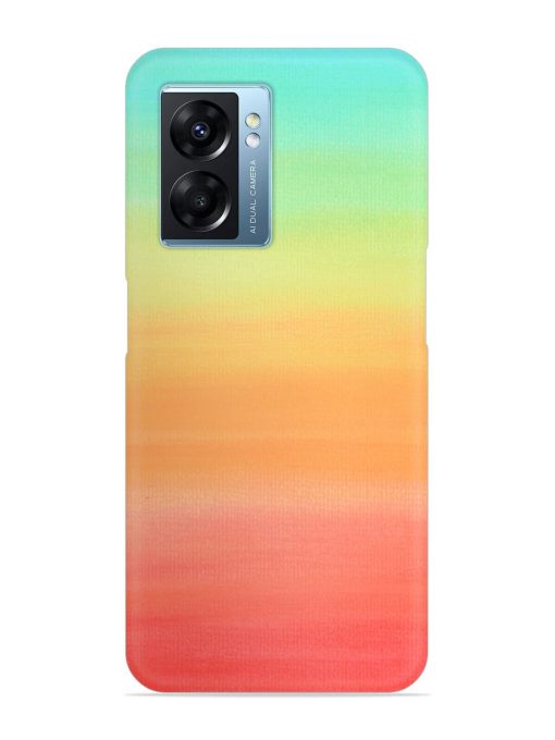 Background Sky Watercolor Snap Case for Oppo K10 (5G) Zapvi