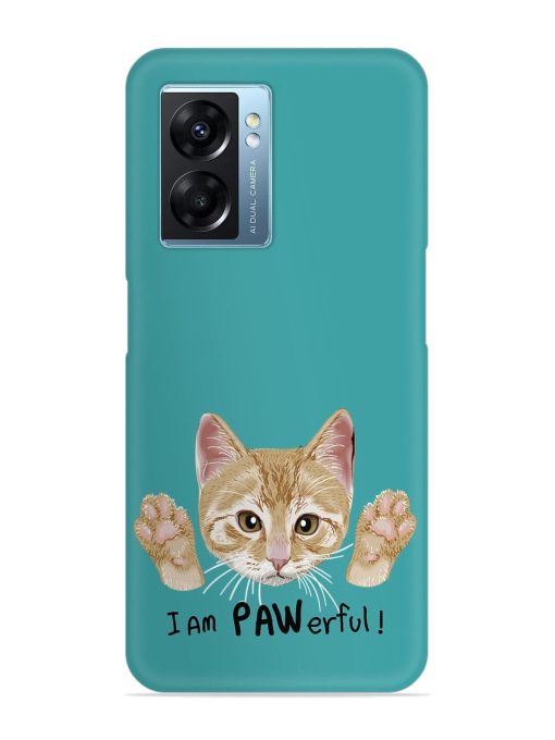 Typography Slogan Cat Snap Case for Oppo K10 (5G) Zapvi