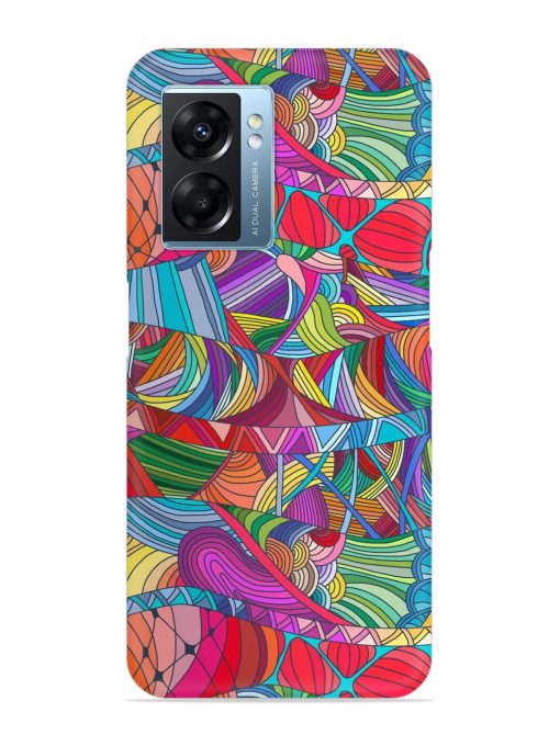 Seamless Patterns Hand Drawn Snap Case for Oppo K10 (5G)