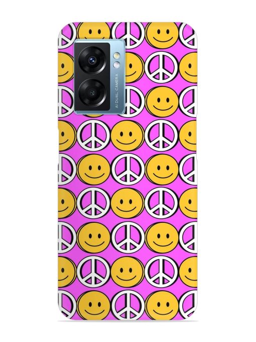 Smiley Face Peace Snap Case for Oppo K10 (5G) Zapvi