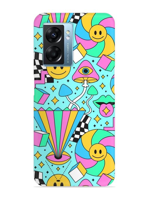 Trippy Rainbow 60S Snap Case for Oppo K10 (5G)