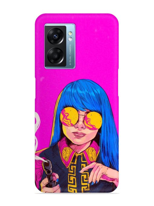 Aesthetic Anime Girl Snap Case for Oppo K10 (5G) Zapvi