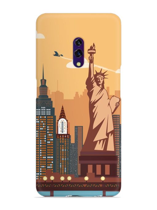 New York Statue Of Liberty Architectural Scenery Snap Case for Oppo K3 Zapvi