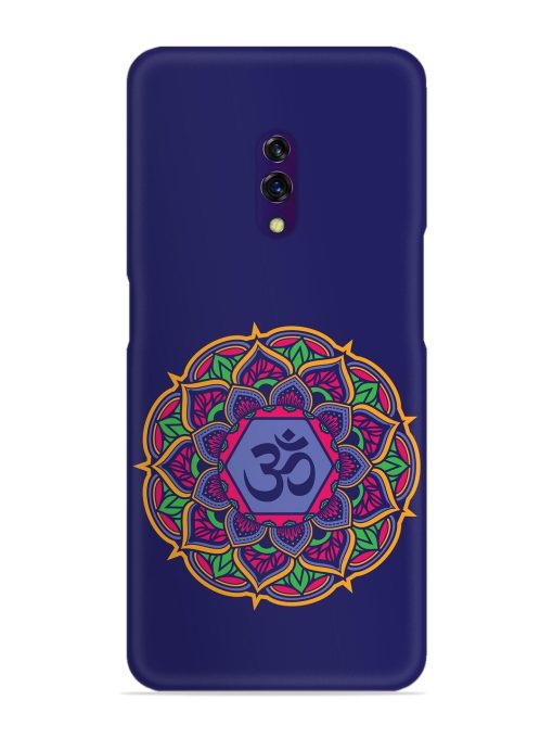 Om Mandala Art Blue Snap Case for Oppo K3 Zapvi