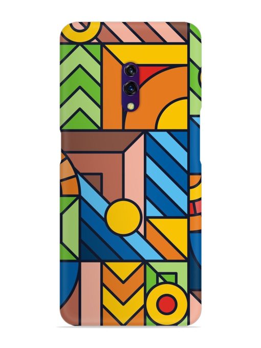 Colorful Geometric Snap Case for Oppo K3