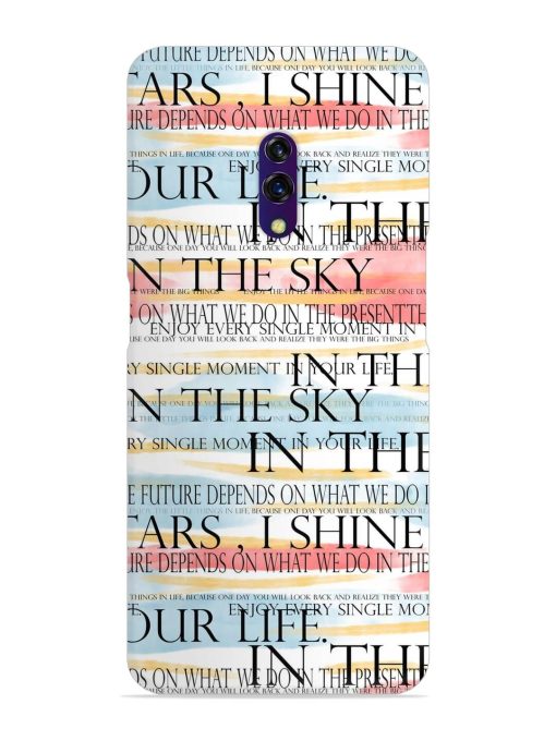 Seamless Slogans Pattern Snap Case for Oppo K3 Zapvi