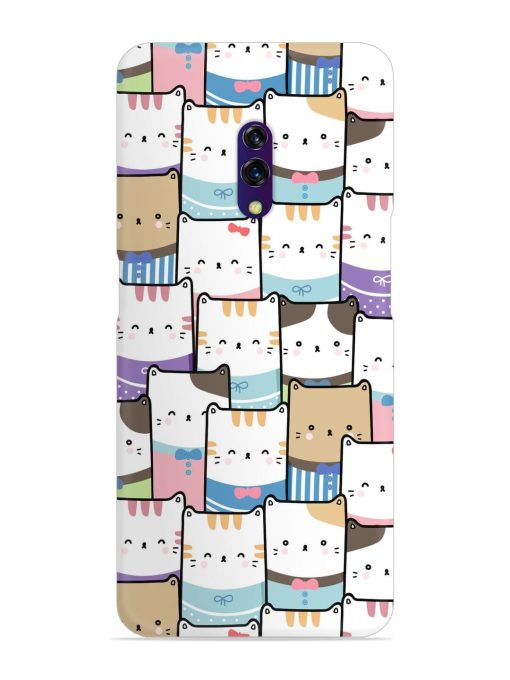 Cute Adorable Cat Snap Case for Oppo K3 Zapvi