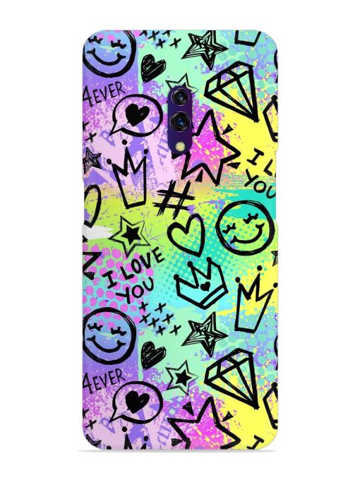 Bright Seamless Pattern Snap Case for Oppo K3 Zapvi