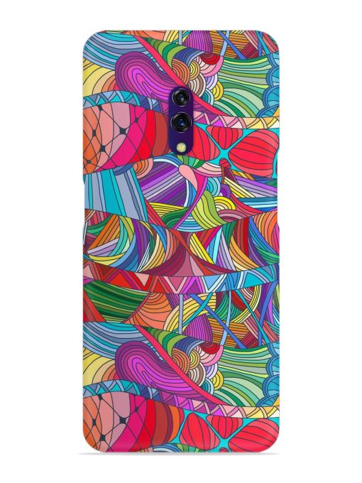 Seamless Patterns Hand Drawn Snap Case for Oppo K3 Zapvi