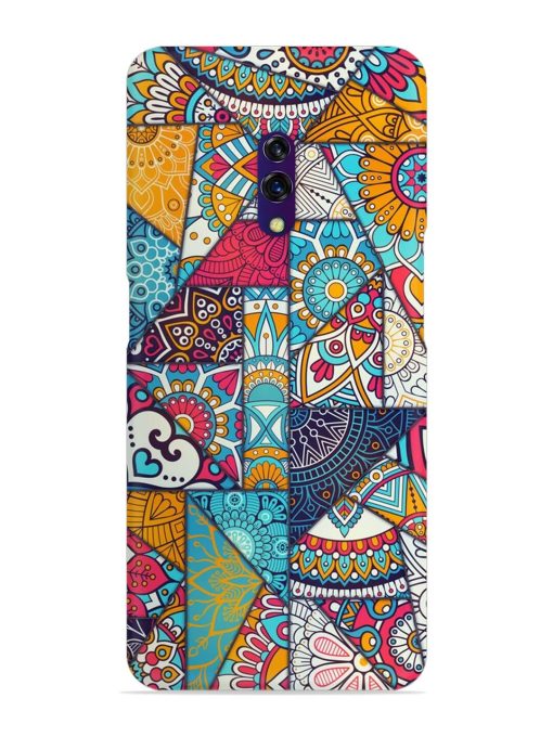 Patchwork Pattern Vintage Snap Case for Oppo K3