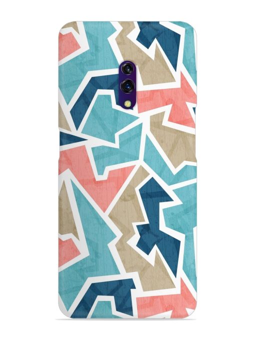 Vintage Geometric Triangle Snap Case for Oppo K3 Zapvi