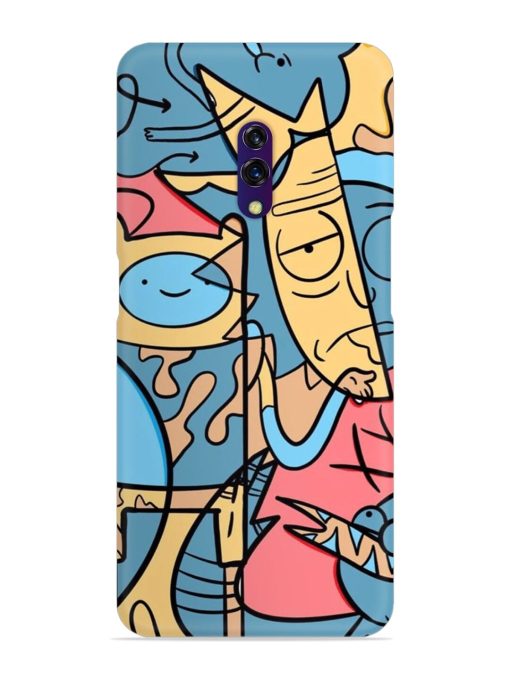 Silly Face Doodle Snap Case for Oppo K3 Zapvi