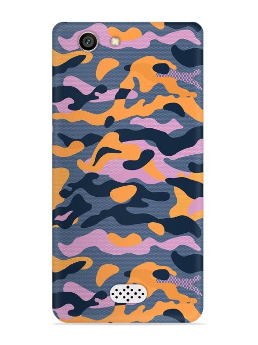 Camouflage Army Military English Orange Art Snap Case for Oppo Neo 5 Zapvi